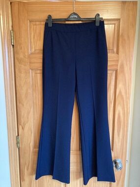 Joseph Ribkoff Mid-rise flare navy pant